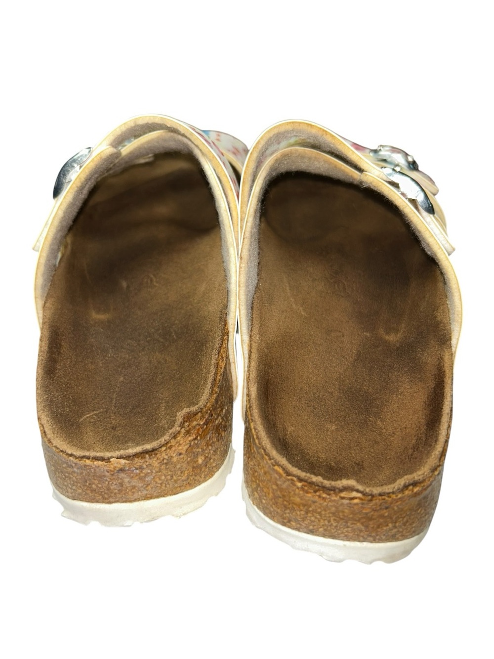 Birlos by Birkenstock Salina Magic Flower Sandals White Floral EU 39 US 8-8.5 Co - Picture 4 of 7